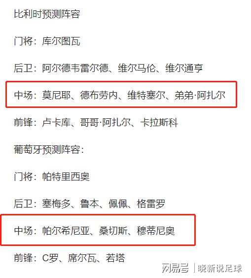 比利时VS葡萄牙预测分析,死战之下,有进无退,意志力将赢得比赛-比利时vs葡萄牙赛前分析报告