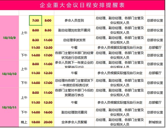 会议纪要模板.xls-会议纪要英语作文模板