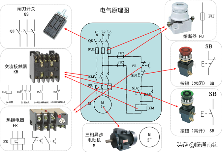 常用元器件原理及接线方法-常用元器件原理及接线方法图解