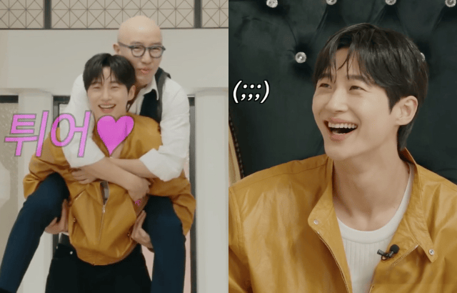 《洪锡天的宝石盒》边佑锡酒窝贴脸,下巴抵头,引全场尖叫