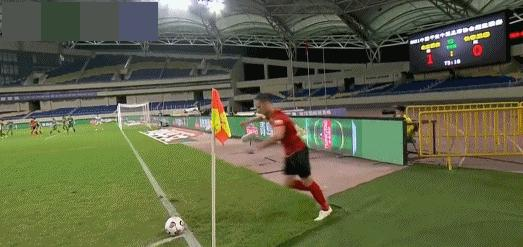 中超第14轮 张玉宁双响 于大宝助攻 北京国安2-1长春亚泰