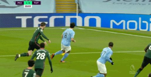 英超-京多安梅开二度后伤退罗德里点射 曼城3-0热刺豪取16连胜