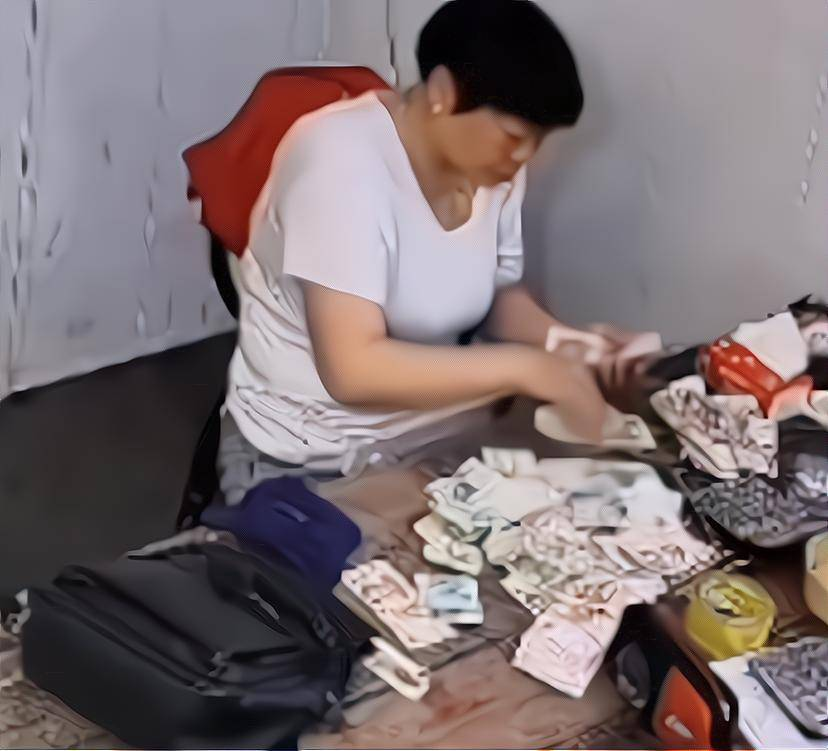 女子店内数钱突然刮来大风,眼睁睁看着钱被刮走,丈夫反应亮了