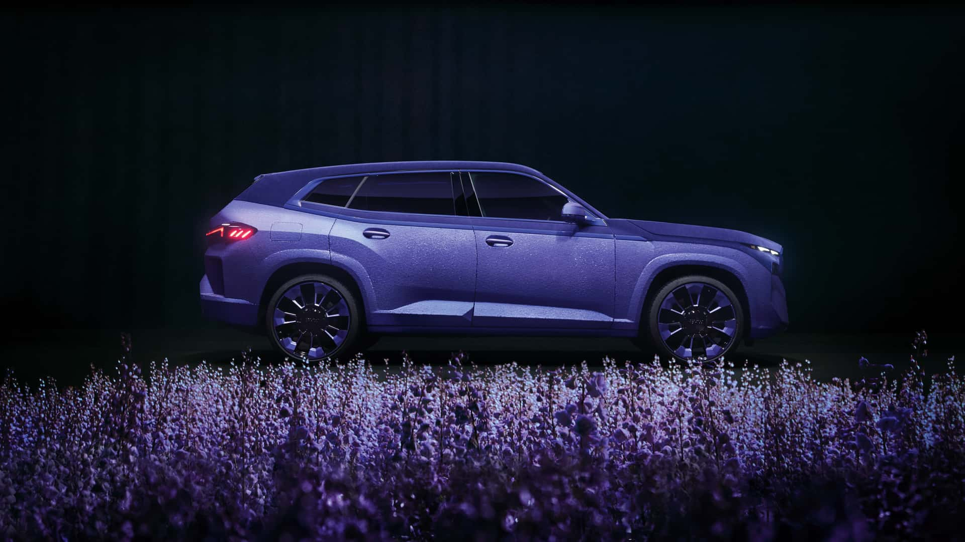 宝马携手超模打造XM特别版,车身覆盖紫色天鹅绒