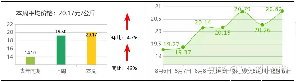 全国主要农产品价格行情监测报告(2021年第32周)