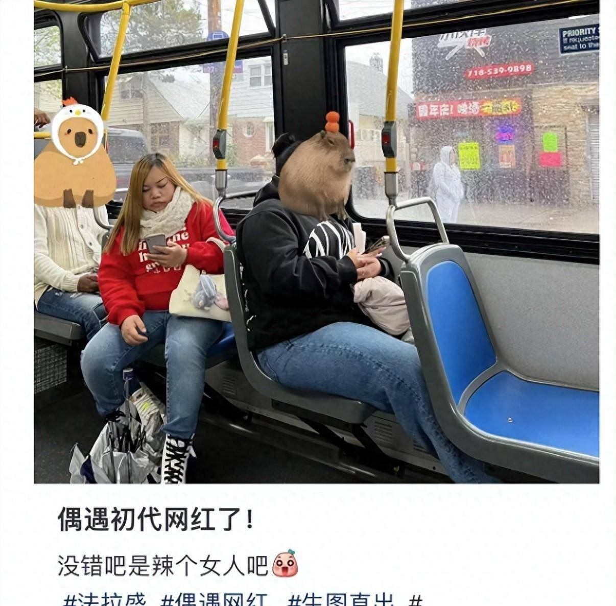 网红凤姐美国被偶遇,坐公交车生活节俭,身材臃肿体重近200斤