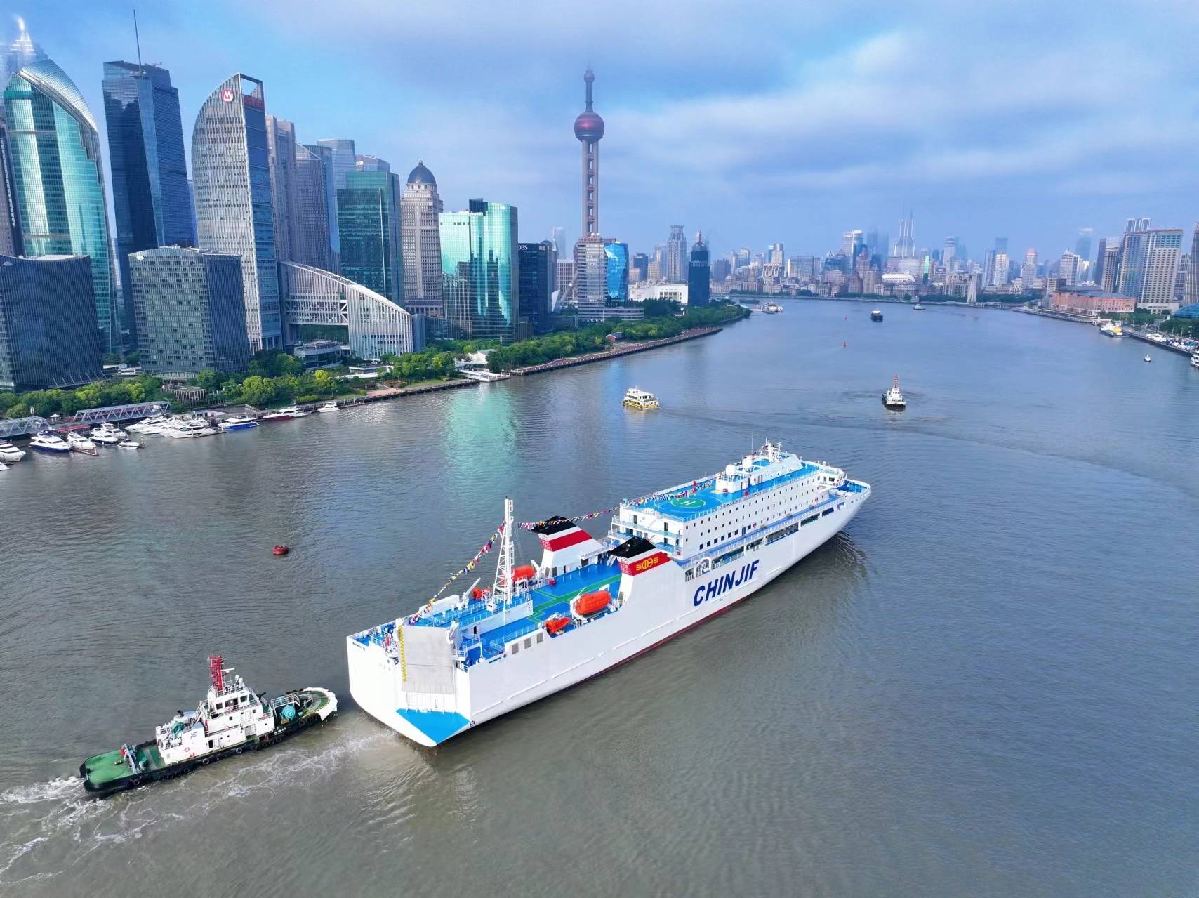 中日航线新添智能环保客滚船,“鉴真号”轮开启首航之旅-中日轮船
