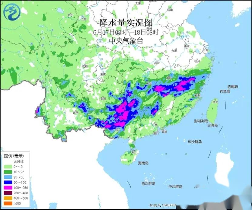 强降雨高温中心已定,今天夜间至6月20日天气预报,暴雨分布如下-天气预报60天精准度