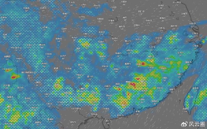 高温与台风艾云尼双重夹击,全国多地迎来大降雨:12省市有大暴雨-台风降雨量预测