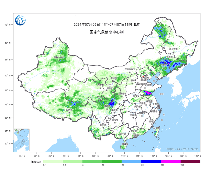 气象数据服务快报 | 吉林辽宁山东等地出现大到暴雨-吉林暴雨预警!这些地方有大到暴雨