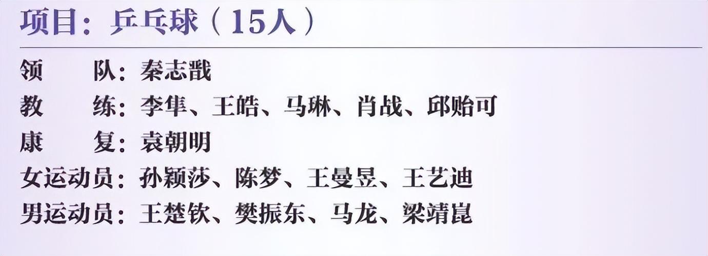 巴黎奥运出战有变!刘国梁郑重决定,孙颖莎夺冠双保险,陈梦羡慕-巴黎奥运会国乒阵容