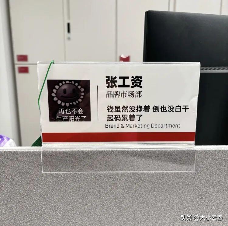 00后的工牌有种淡淡的疯感!网友:在公司耍大牌了,耍的工牌!-00后的工作