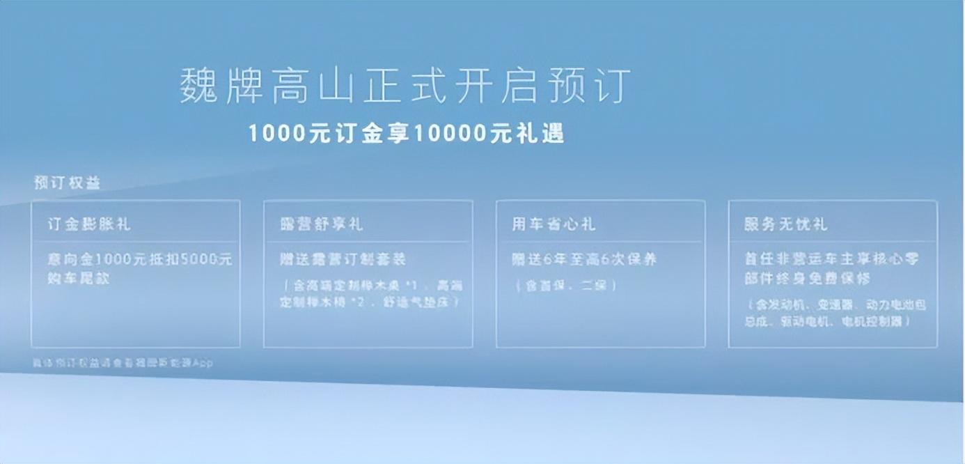 以高端头等舱回归,魏牌高山开启预订-魏复古车suv报价