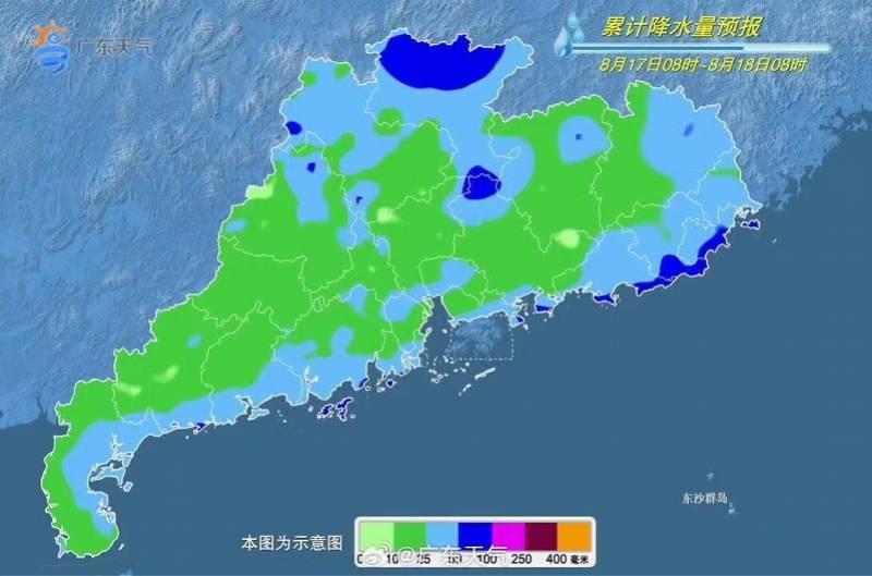 广东本周末多地暴雨,下周一雨势加强!最高气温仍超30℃-广东多地暴雨预警继续生效