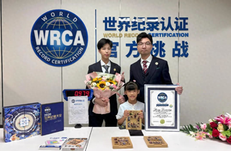 7岁女孩不到1秒破世界纪录-七岁小女孩比赛