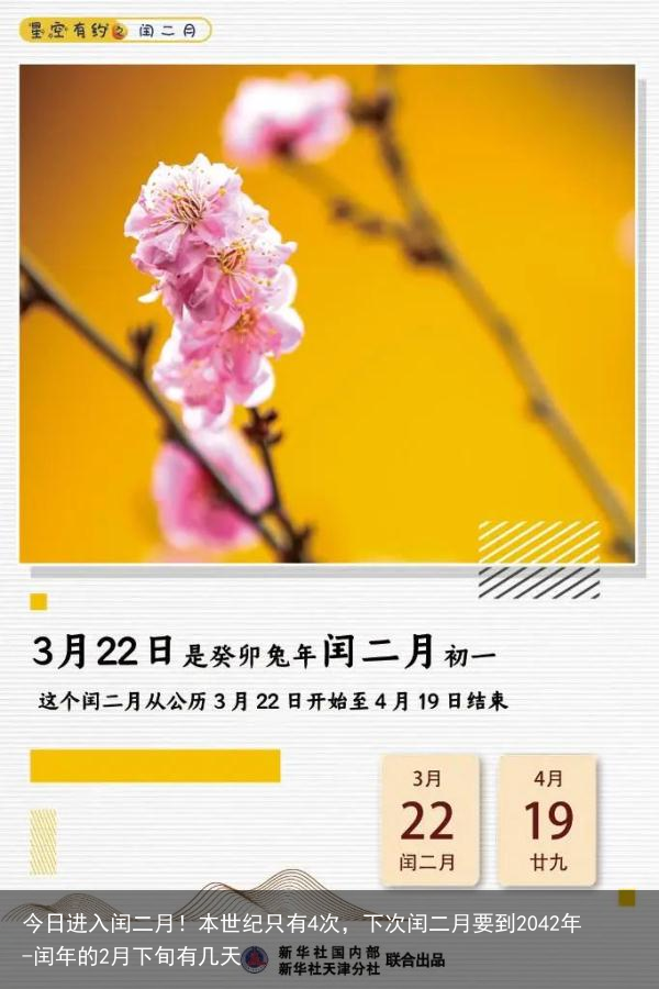 今日进入闰二月！本世纪只有4次，下次闰二月要到2042年-闰年的2月下旬有几天