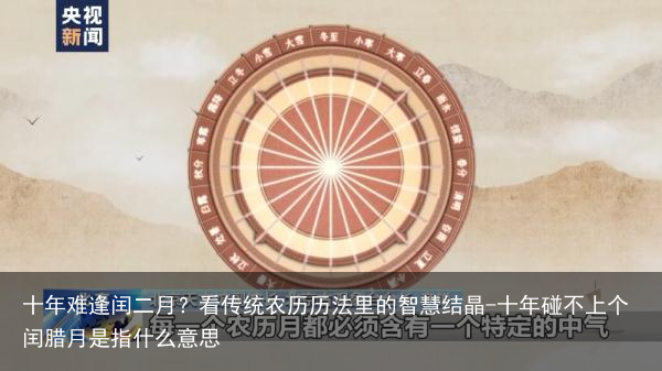 十年难逢闰二月？看传统农历历法里的智慧结晶-十年碰不上个闰腊月是指什么意思