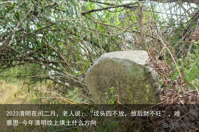 2023清明在闰二月，老人说：“坟头四不放，放后财不旺”，啥意思-今年清明坟上填土什么方向