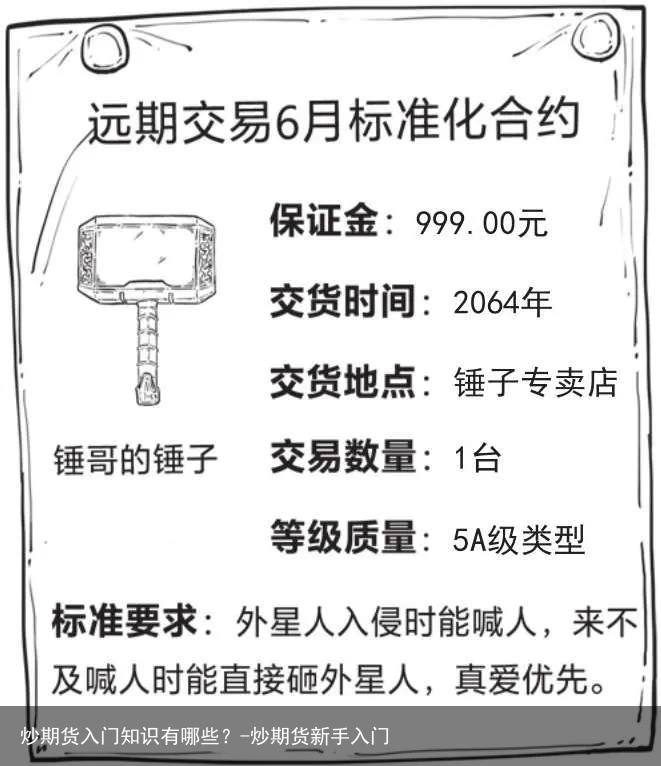 炒期货入门知识有哪些？-炒期货新手入门