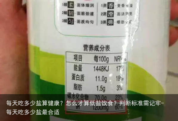 每天吃多少盐算健康？怎么才算低盐饮食？判断标准需记牢-每天吃多少盐最合适