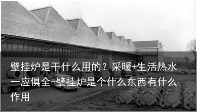 壁挂炉是干什么用的？采暖+生活热水一应俱全-壁挂炉是个什么东西有什么作用