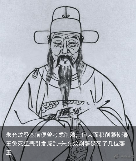 朱允炆登基前便曾考虑削藩，但大面积削藩使藩王兔死狐悲引发叛乱-朱允炆削藩是死了几位藩王