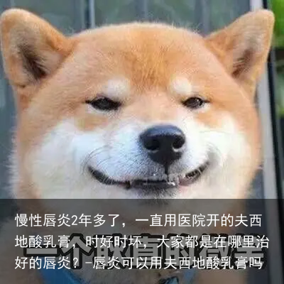 慢性唇炎2年多了，一直用医院开的夫西地酸乳膏，时好时坏，大家都是在哪里治好的唇炎？-唇炎可以用夫西地酸乳膏吗