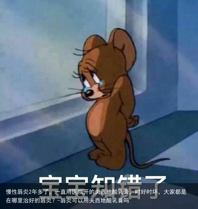 慢性唇炎2年多了，一直用医院开的夫西地酸乳膏，时好时坏，大家都是在哪里治好的唇炎？-唇炎可以用夫西地酸乳膏吗