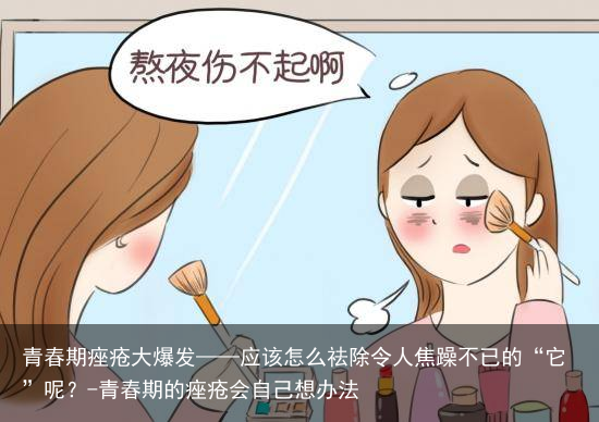 青春期痤疮大爆发——应该怎么祛除令人焦躁不已的“它”呢？-青春期的痤疮会自己想办法