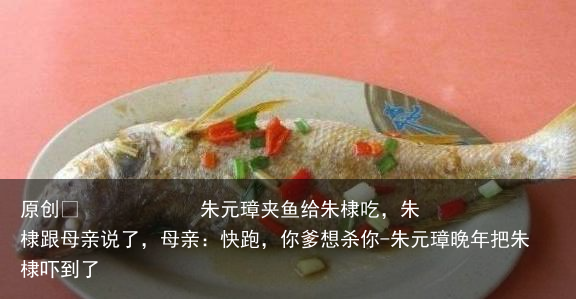 朱元璋夹鱼给朱棣吃，朱棣跟母亲说了，母亲：快跑，你爹想杀你-朱元璋晚年把朱棣吓到了