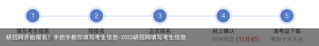 研招网开始报名！手把手教你填写考生信息-2022研招网填写考生信息