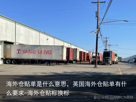 海外仓贴单是什么意思，英国海外仓贴单有什么要求-海外仓贴标换标