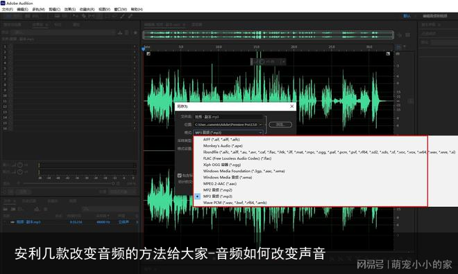 安利几款改变音频的方法给大家-音频如何改变声音