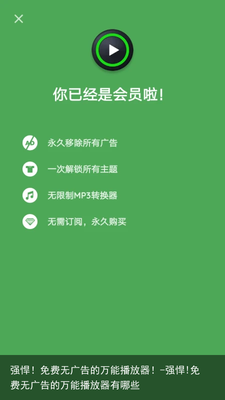强悍！免费无广告的万能播放器！-强悍!免费无广告的万能播放器有哪些