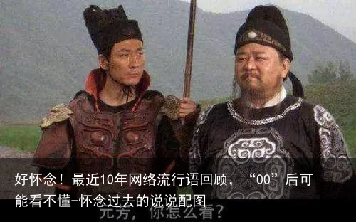 好怀念！最近10年网络流行语回顾，“00”后可能看不懂-怀念过去的说说配图