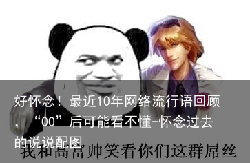 好怀念！最近10年网络流行语回顾，“00”后可能看不懂-怀念过去的说说配图