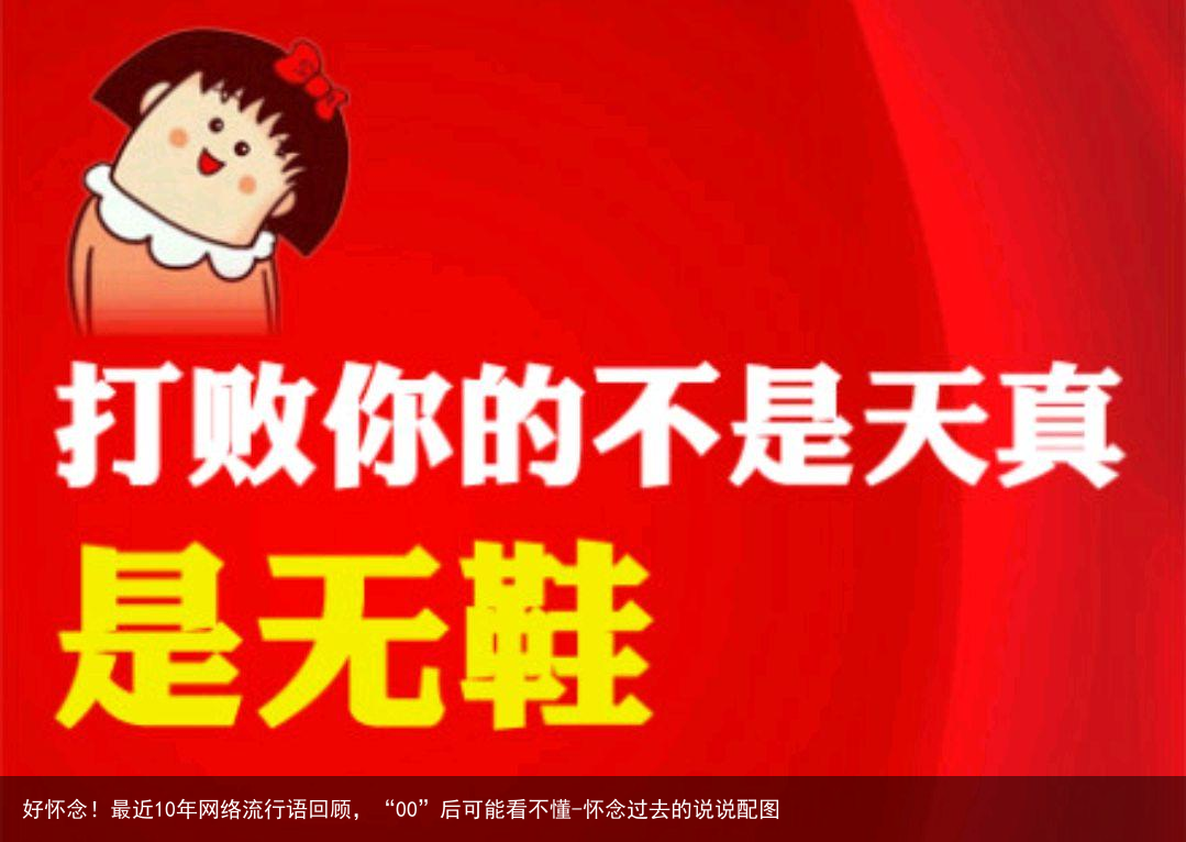 好怀念！最近10年网络流行语回顾，“00”后可能看不懂-怀念过去的说说配图