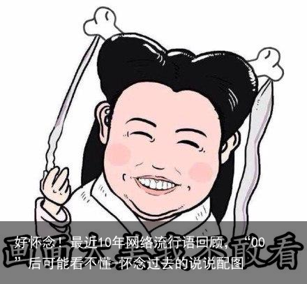 好怀念！最近10年网络流行语回顾，“00”后可能看不懂-怀念过去的说说配图