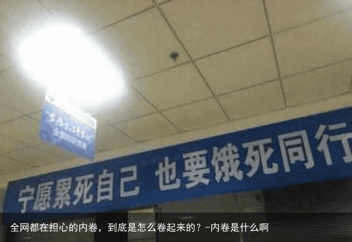 全网都在担心的内卷，到底是怎么卷起来的？-内卷是什么啊