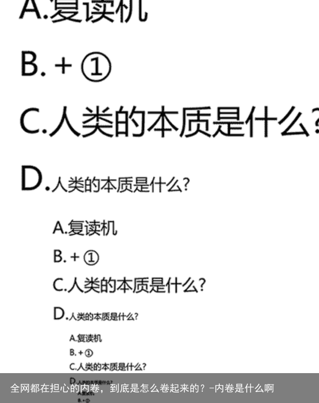 全网都在担心的内卷，到底是怎么卷起来的？-内卷是什么啊
