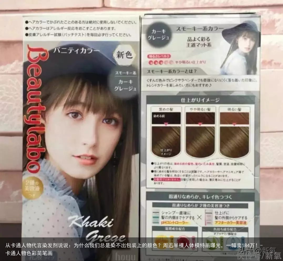 从卡通人物代言染发剂说说：为什么我们总是染不出包装上的颜色？-卡通人物色彩简笔画