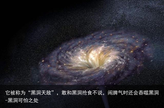 它被称为“黑洞天敌”，敢和黑洞抢食不说，闹脾气时还会吞噬黑洞-黑洞可怕之处