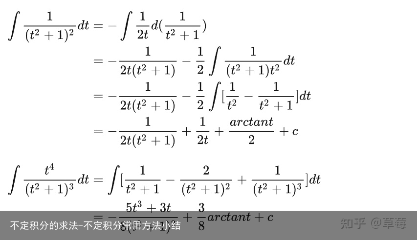 不定积分的求法-不定积分常用方法小结
