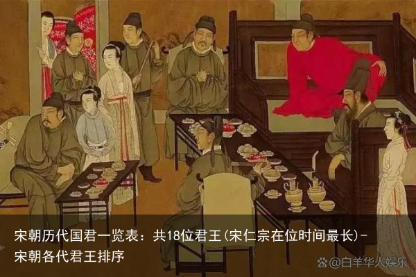 宋朝历代国君一览表：共18位君王(宋仁宗在位时间最长)-宋朝各代君王排序