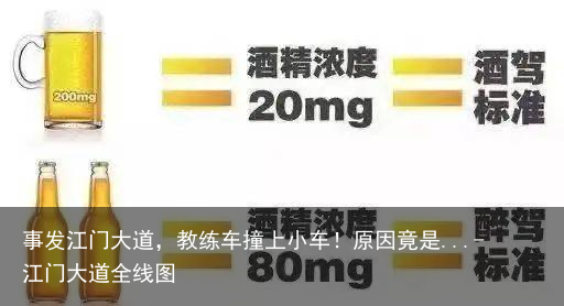 事发江门大道，教练车撞上小车！原因竟是...-江门大道全线图