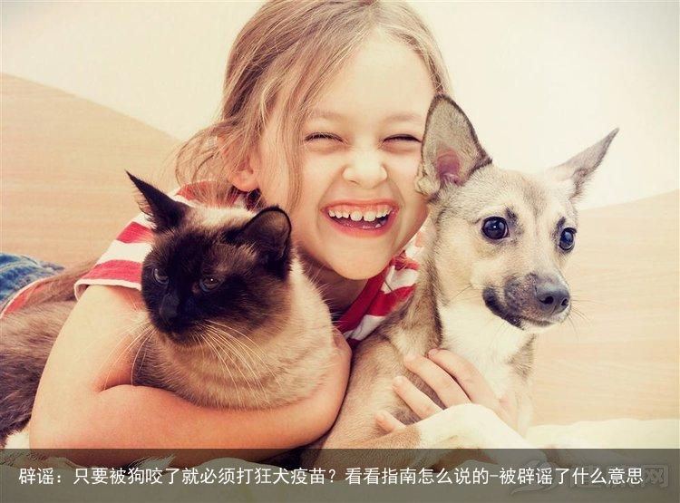 辟谣：只要被狗咬了就必须打狂犬疫苗？看看指南怎么说的-被辟谣了什么意思
