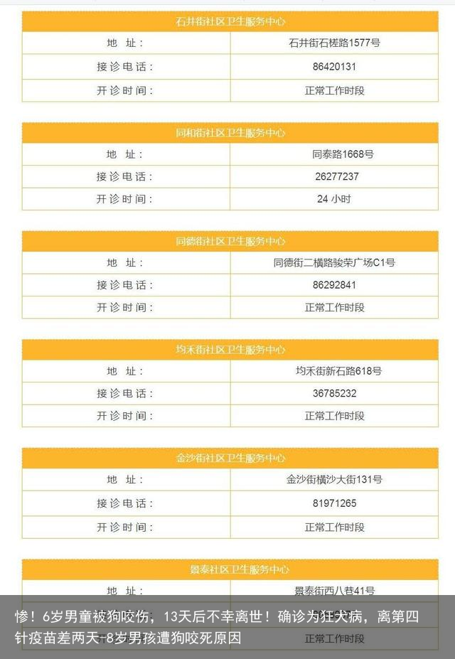 惨！6岁男童被狗咬伤，13天后不幸离世！确诊为狂犬病，离第四针疫苗差两天-8岁男孩遭狗咬死原因
