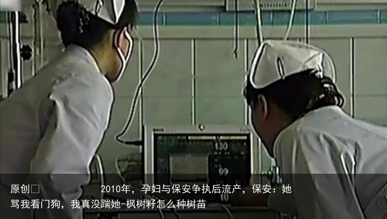 2010年，孕妇与保安争执后流产，保安：她骂我看门狗，我真没踹她