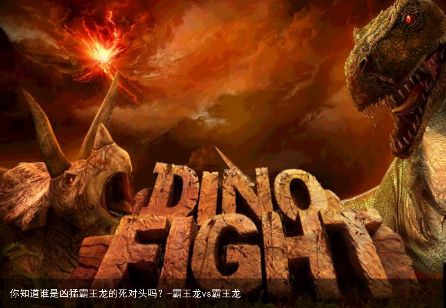 你知道谁是凶猛霸王龙的死对头吗？-霸王龙vs霸王龙