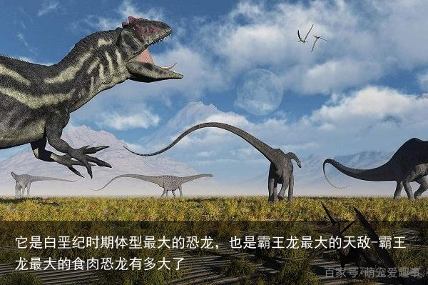 它是白垩纪时期体型最大的恐龙，也是霸王龙最大的天敌-霸王龙最大的食肉恐龙有多大了